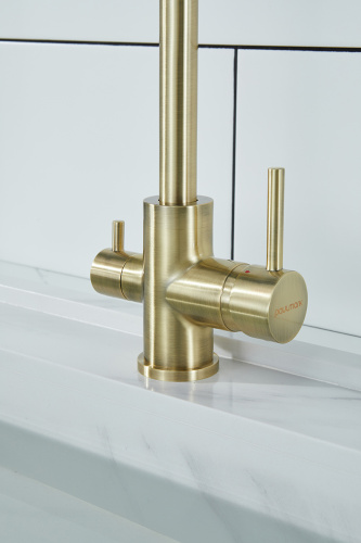 Смеситель для кухни Paulmark ESSEN Es213211-BR на мойку бронза - фото 3